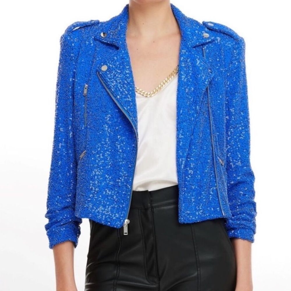 Generation Love Whitney Sequin Moto Jacket